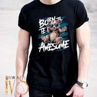 Мъжка тениска BORN TO BE AWESOME МОДЕЛ:4096