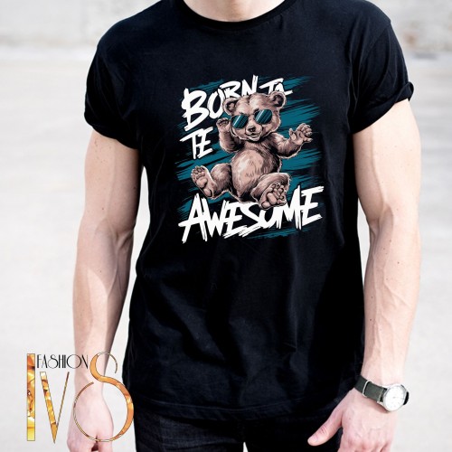 Мъжка тениска BORN TO BE AWESOME МОДЕЛ:4096