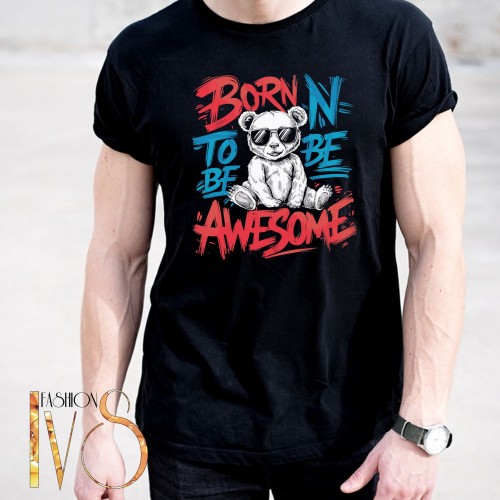 Мъжка тениска BORN TO BE AWESOME МОДЕЛ:4099
