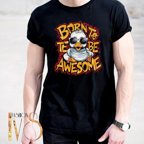 Мъжка тениска BORN TO BE AWESOME МОДЕЛ:4100