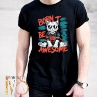 Мъжка тениска BORN TO BE AWESOME МОДЕЛ:4103