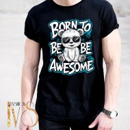 Мъжка тениска BORN TO BE AWESOME МОДЕЛ:4104