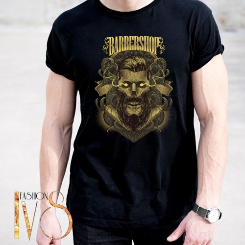 Мъжка тениска за бръснар BARBER SHOP МОДЕЛ:4001