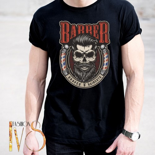 Мъжка тениска за бръснар BARBER SHOP МОДЕЛ:4019