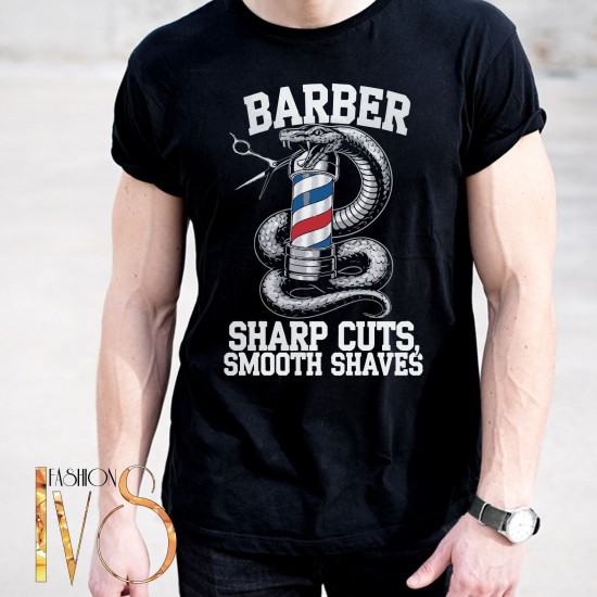 Мъжка тениска BARBER SHOP МОДЕЛ:4002 - ivs.bg Мъжка тениска BARBER SHOP МОДЕЛ:4002 - ivs.bg