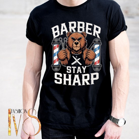 Мъжка тениска BARBER SHOP МОДЕЛ:4003 - ivs.bg Мъжка тениска BARBER SHOP МОДЕЛ:4003 - ivs.bg