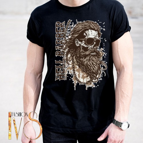 Мъжка тениска за бръснар BARBER SHOP МОДЕЛ:4009