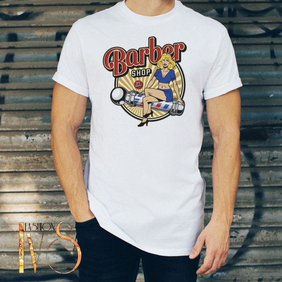 Мъжка тениска за бръснар BARBER SHOP МОДЕЛ:4012 - ivs.bg Мъжка тениска за бръснар BARBER SHOP МОДЕЛ:4012 - ivs.bg