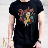 Мъжка тениска за бръснар BARBER SHOP МОДЕЛ:4015
