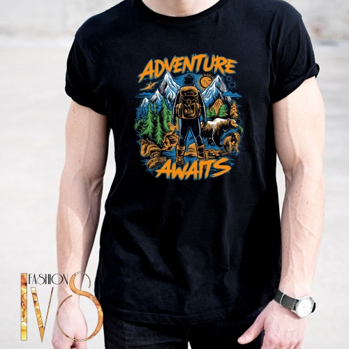 Мъжка тениска ADVENTURE AWAITS МОДЕЛ:4284