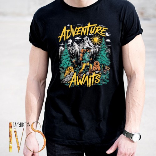 Мъжка тениска ADVENTURE AWAITS МОДЕЛ:4286