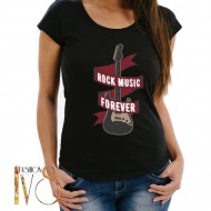 Дамска тениска с печат ROCK and ROLL МОДЕЛ:4030