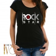 Дамска тениска с печат ROCK and ROLL МОДЕЛ:4037