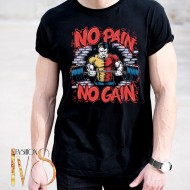 Мъжка тениска с печат NO PAIN NO GAIN МОДЕЛ:4375