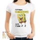 Дамска тениска със Спондж Боб Квадратни гащи SpongeBob МОДЕЛ:4403 - ivs.bg