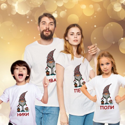 Персонализирана коледна тениска МОДЕЛ:704
