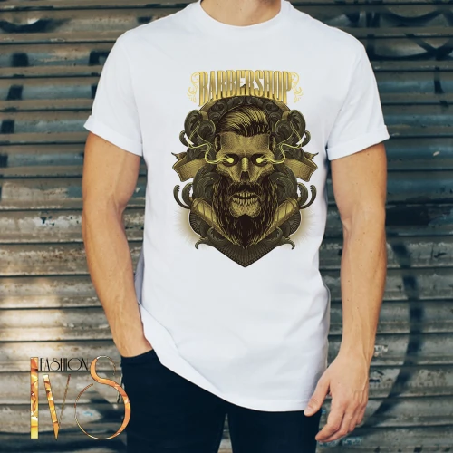 Мъжка тениска за бръснар BARBER SHOP МОДЕЛ:4001