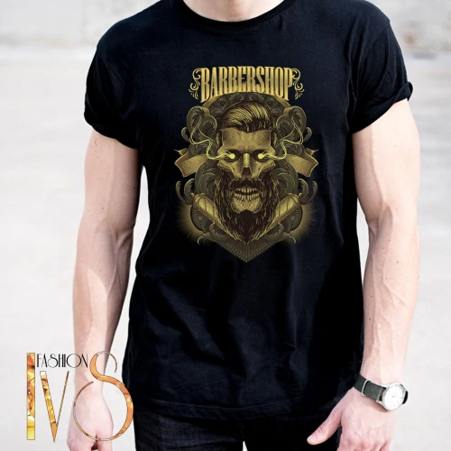 Мъжка тениска за бръснар BARBER SHOP МОДЕЛ:4001