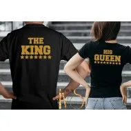 Комплект тениски за двойки с щампа KING QUEEN МОДЕЛ:2872
