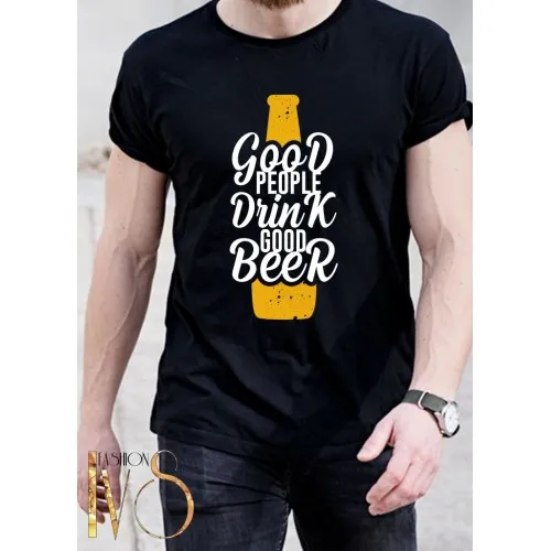 Мъжка тениска GOOD PEOPLE DRINK GOOD BEER МОДЕЛ:2430