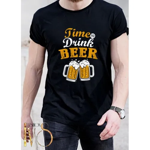 Мъжка тениска TIME TO DRINK BEER МОДЕЛ:2436