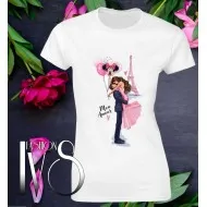 Дамска памучна тениска с печат МОДЕЛ:839